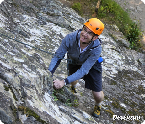 Cours escalade en falaise